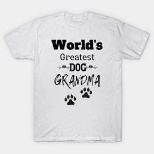 World's Greatest Dog Grandma T-Shirts T-Shirt
